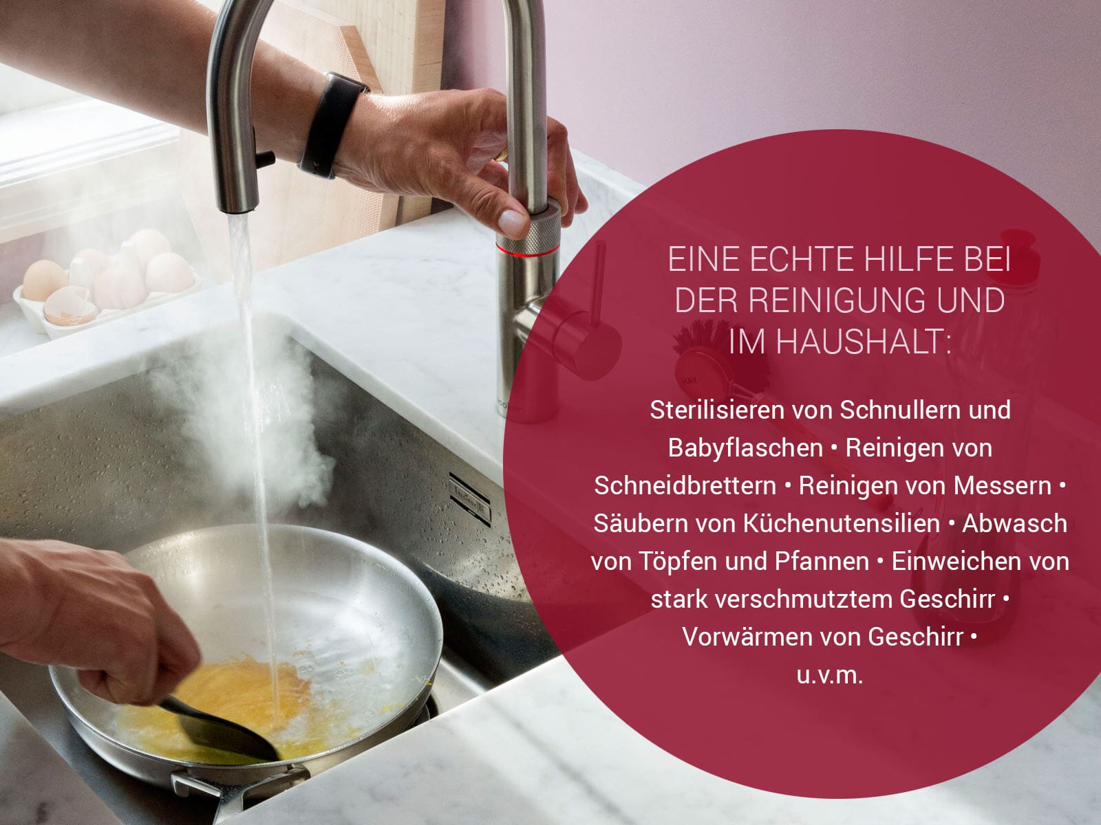 Quooker PRO3 & CUBE | Flex CHR (verchromt glänzend) inkl. Cube-Filter