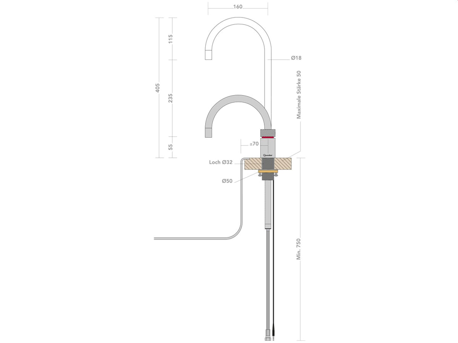 Quooker PRO3 B Nordic Round