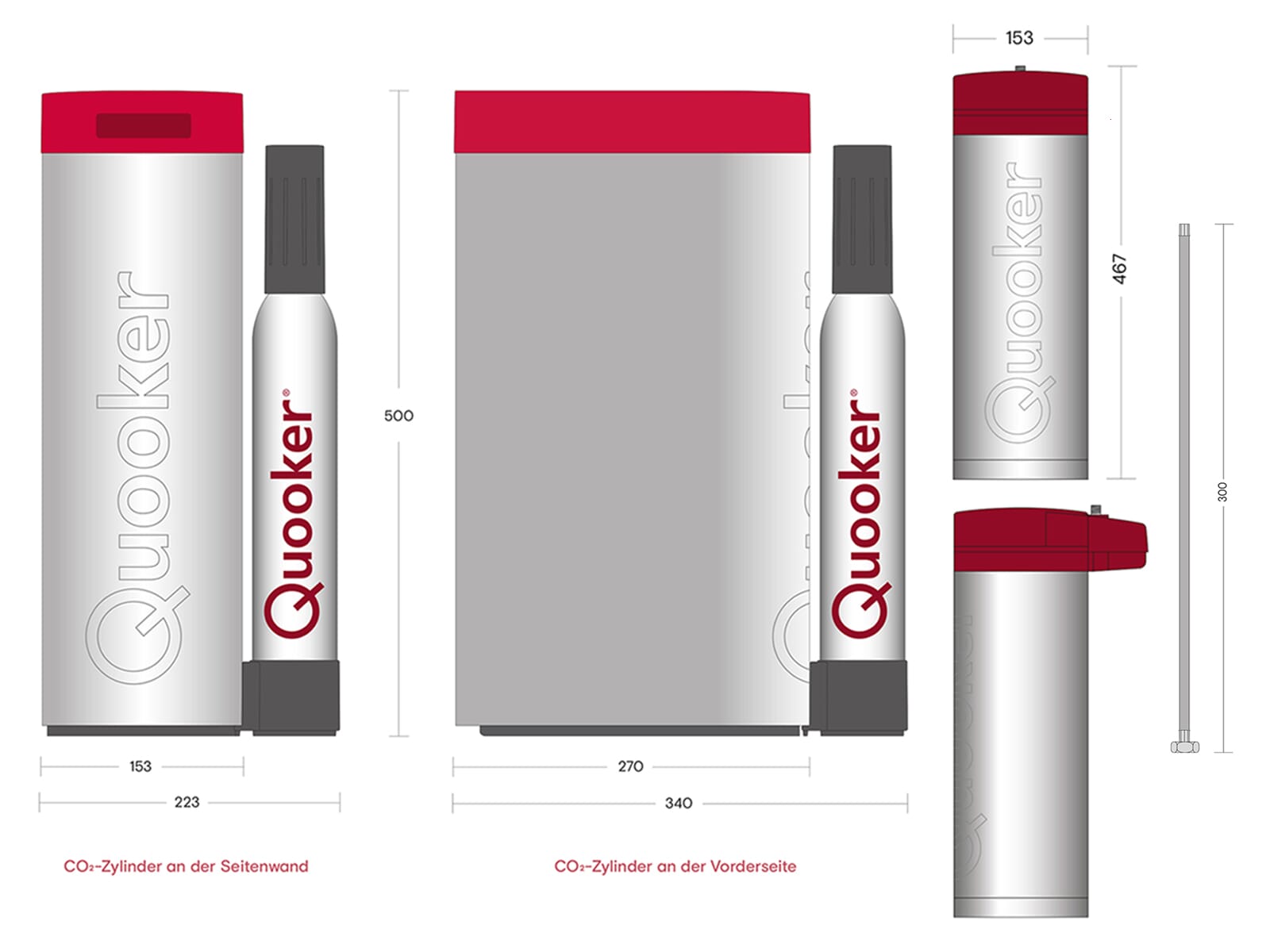 Quooker PRO3 & CUBE | Fusion Square inkl. Cube-Filter