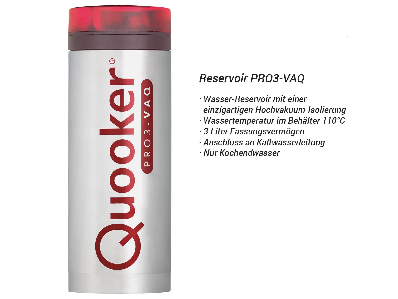 Quooker PRO3 B Flex BLK (schwarz)