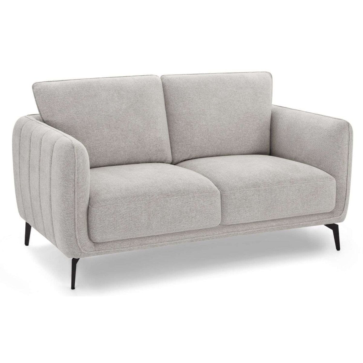 2-Sitzer Sofa - Stoffbezug Grau
