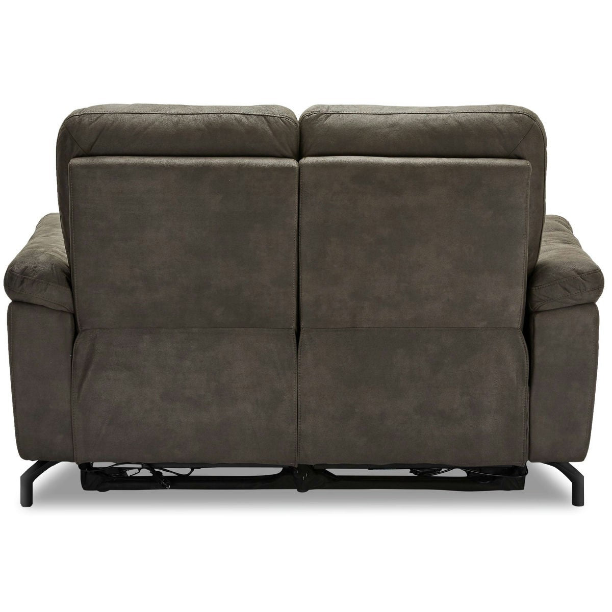2-Sitzer Sofa - mit Elektrische Relaxfunktion, USB - Stoffbezug Taupe Grau