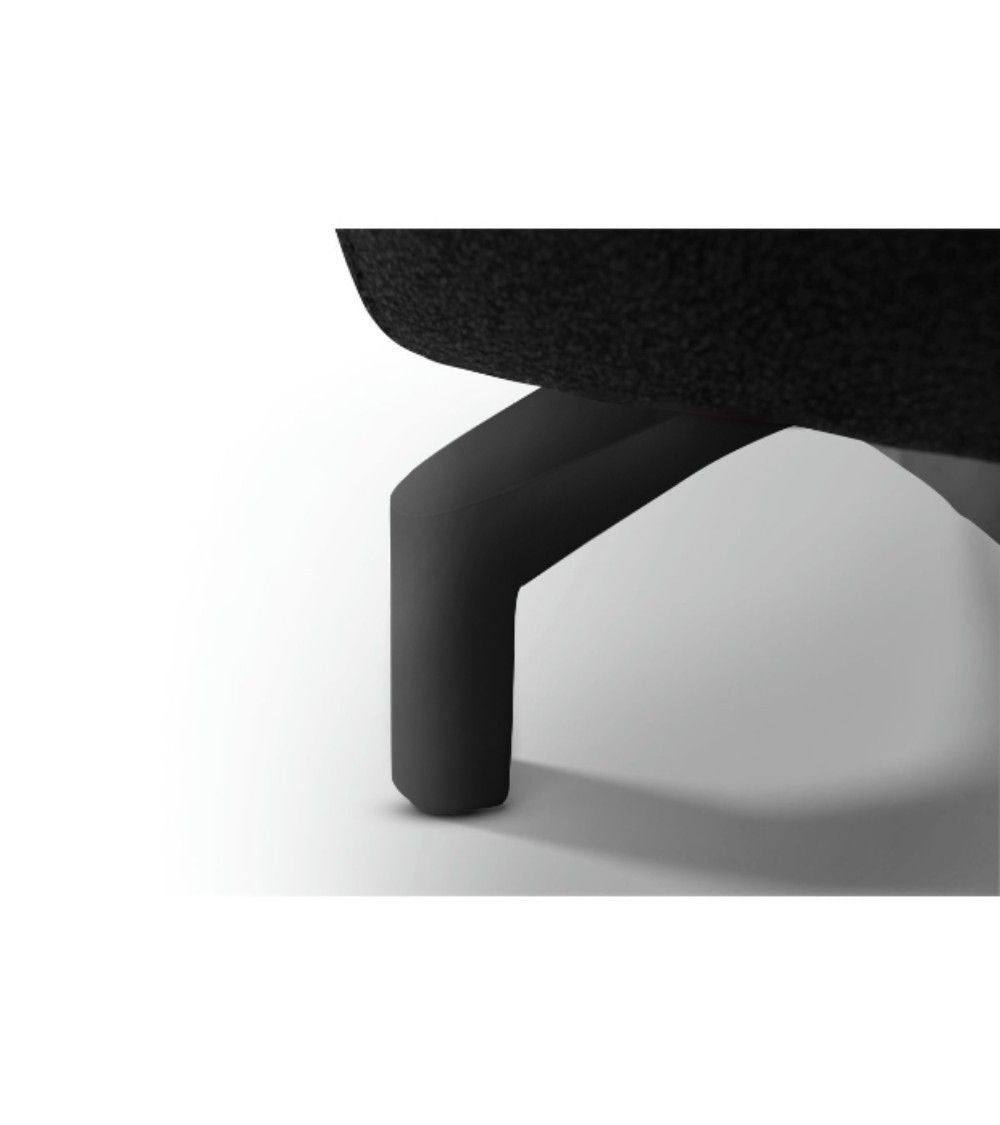 3-Sitzer Sofa - mit Elektrische Relaxfunktion, USB - Stoffbezug Schwarz