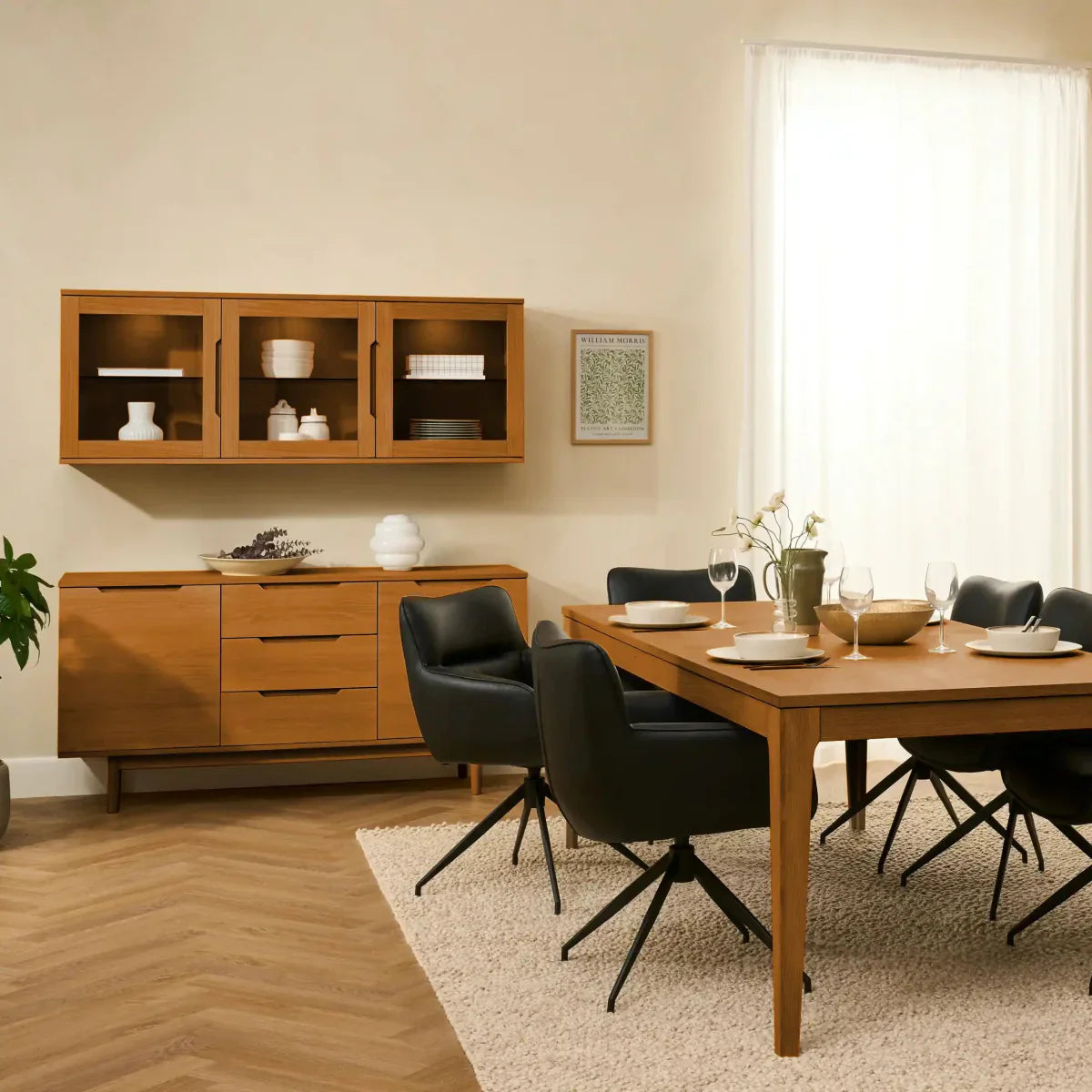 Sideboard 160 cm Wildeiche mit 2 Türen | ibbedesign