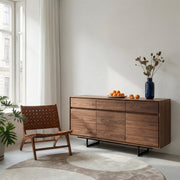 Sideboard mit 3 Türen - 155 cm breit - Amerikanische Walnuss