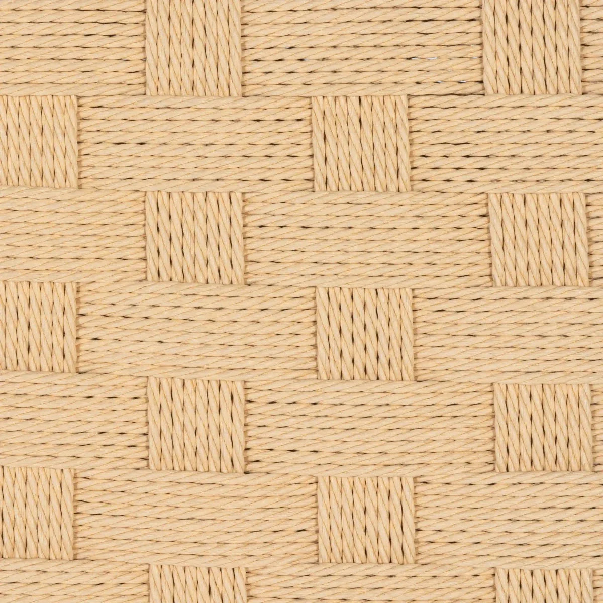 Sitzbank Nobel mit Geflechtsitz - Schwarz/Beige