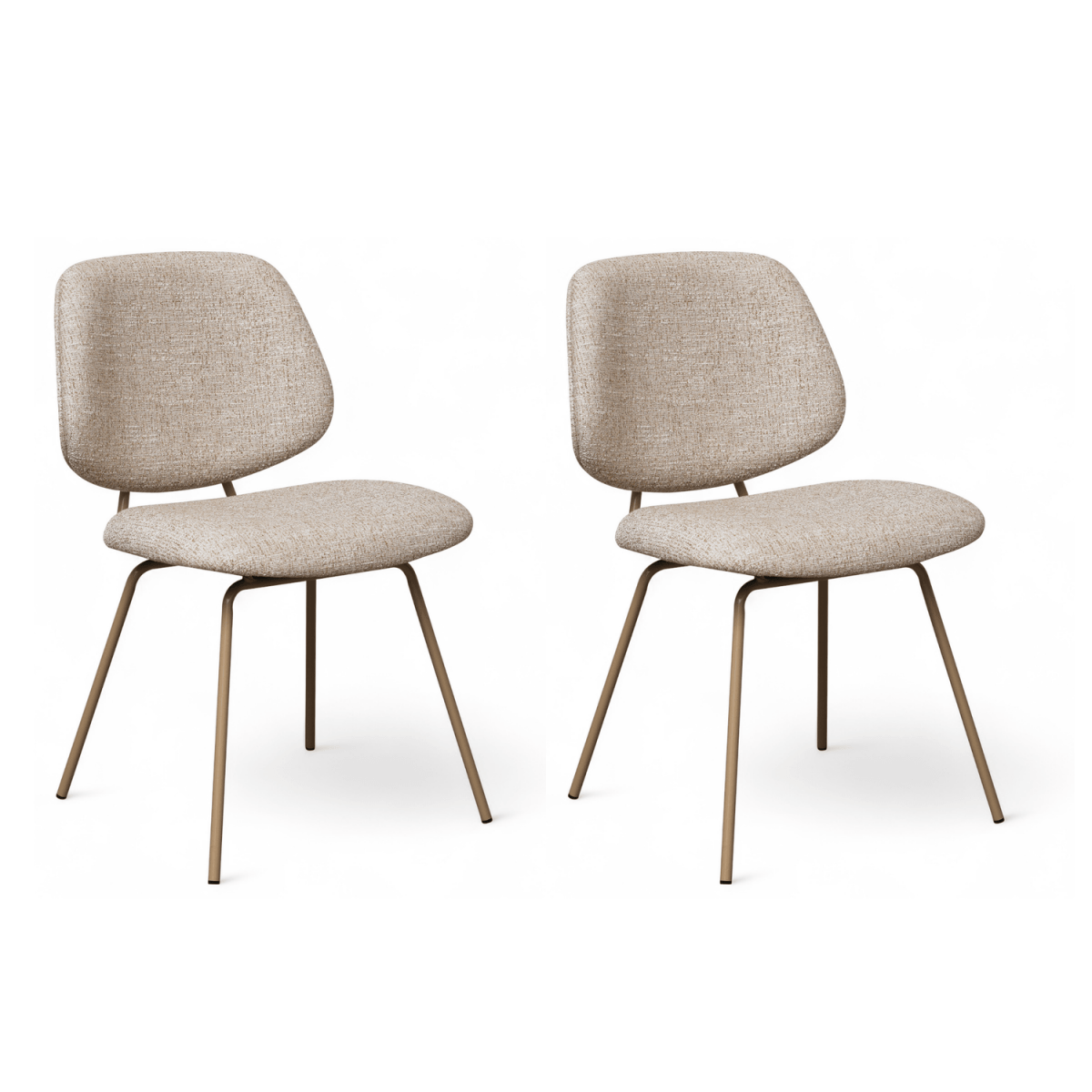 2er Set Esszimmerstühle - Beige
