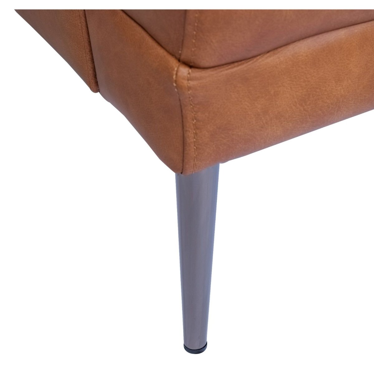2-Sitzer Ledersofa - Echtleder Cognac Braun