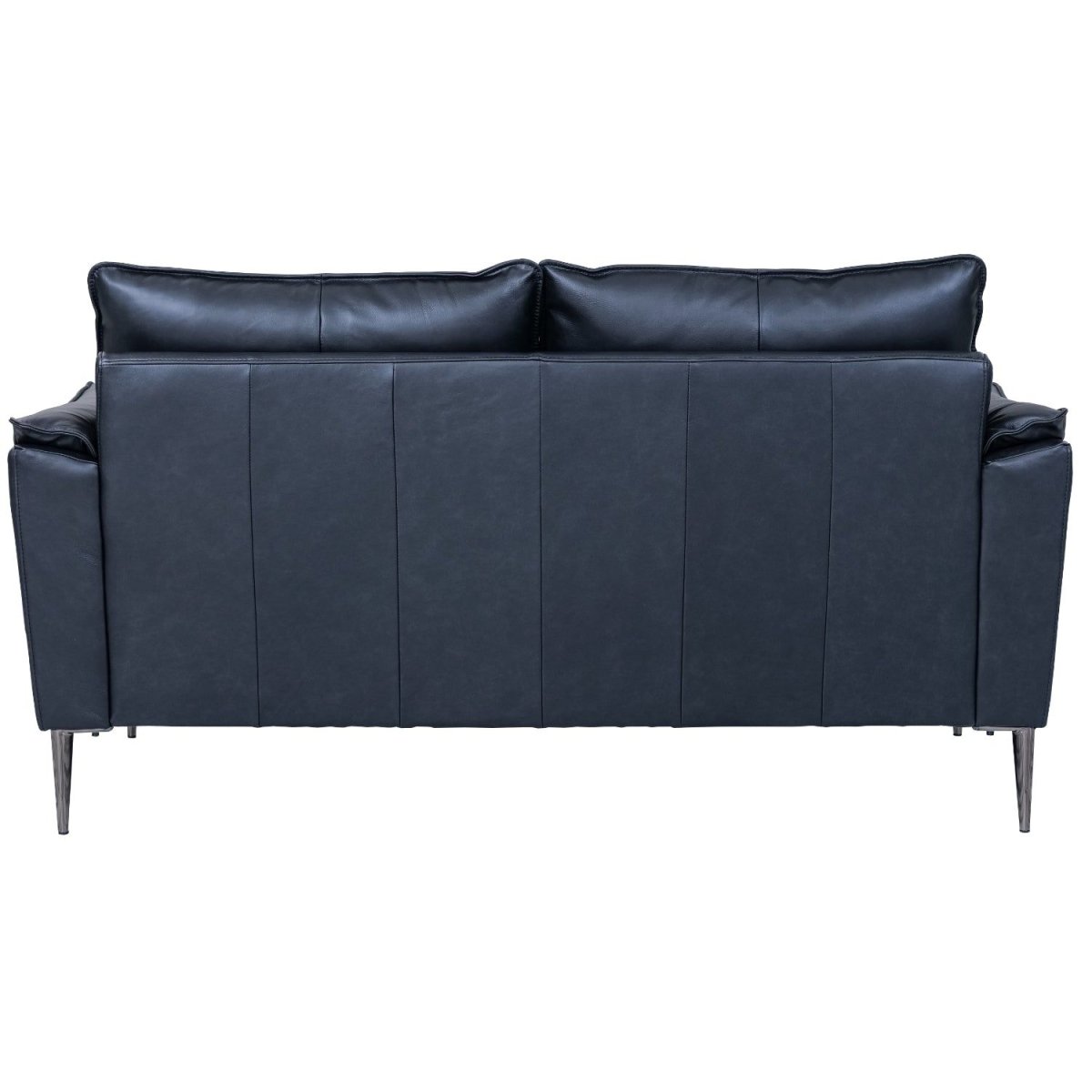 2-Sitzer Ledersofa Soul – Echtleder Schwarz, Skandinavisch