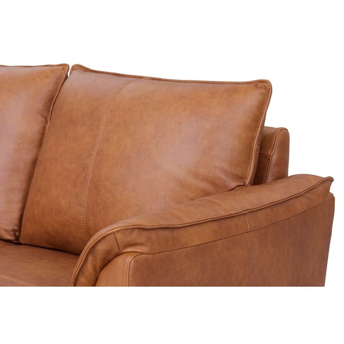 3-Sitzer Ledersofa - Echtleder Cognac Braun