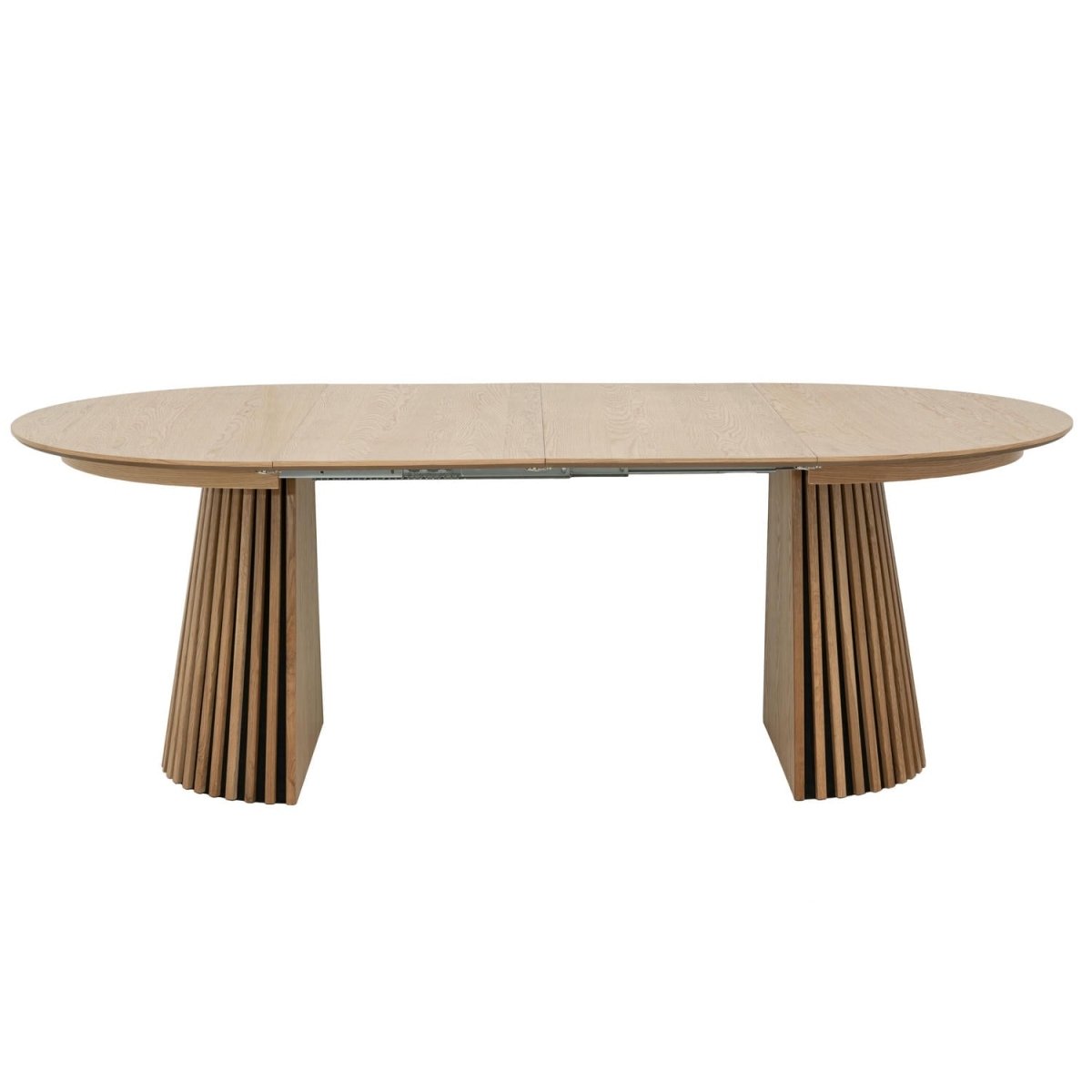 Runder Esstisch ø120 cm - Ausziehbar bis 220 cm - Wildeiche
