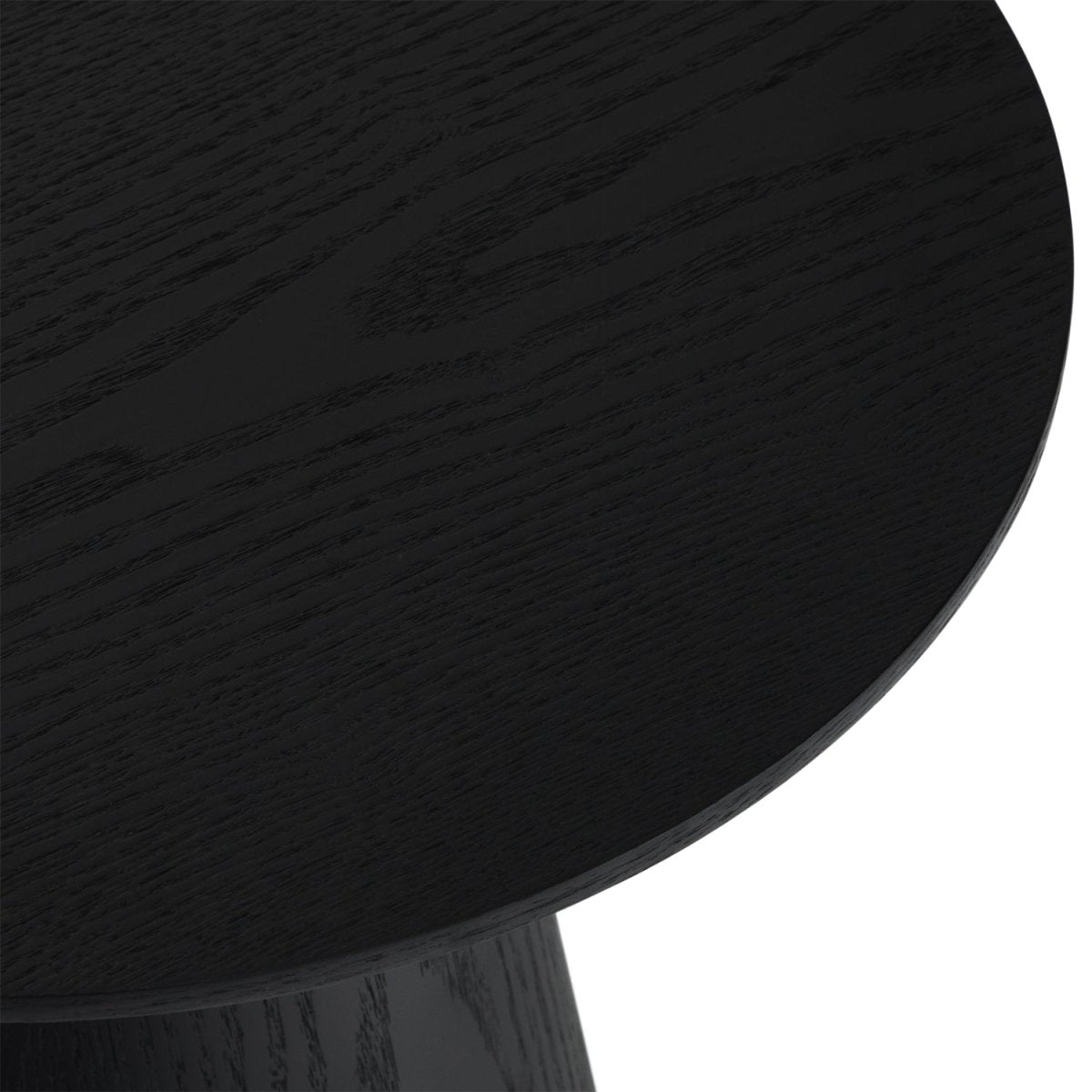 Couchtisch Rund ø45 cm - Eiche Schwarz