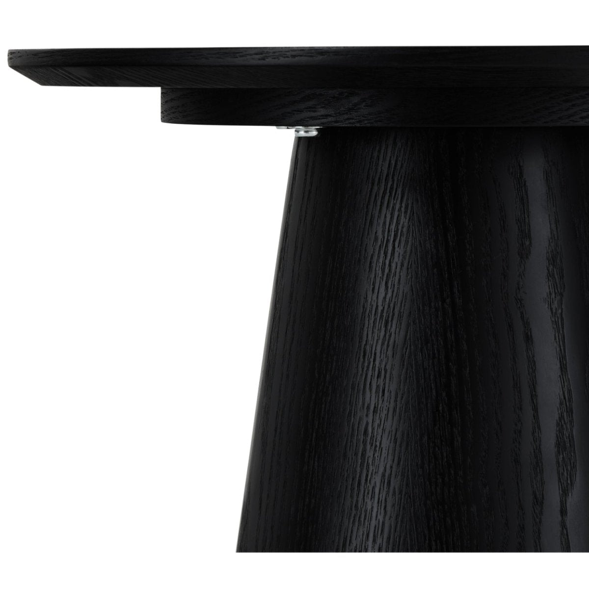 Couchtisch Rund ø45 cm - Eiche Schwarz