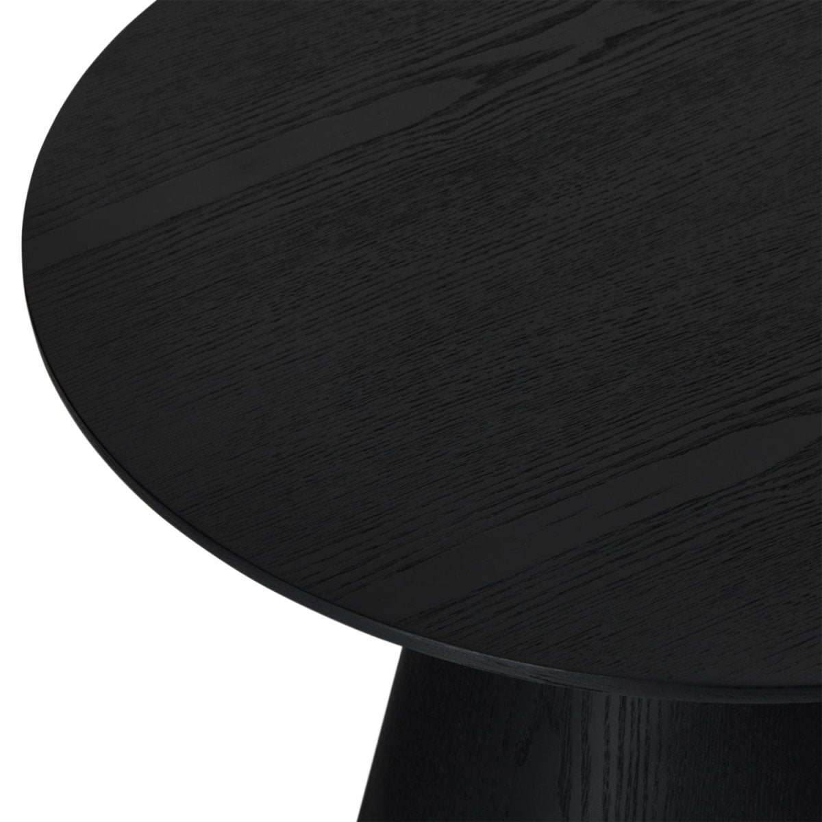 Couchtisch Rund ø60 cm - Eiche Schwarz
