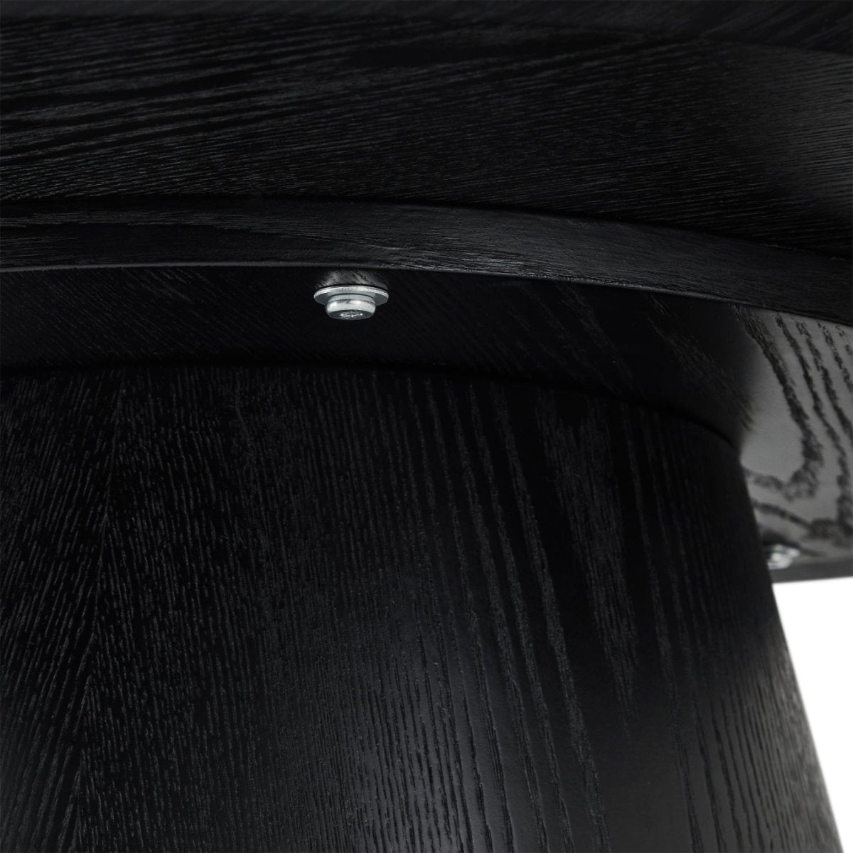 Couchtisch Rund ø80 cm - Eiche Schwarz