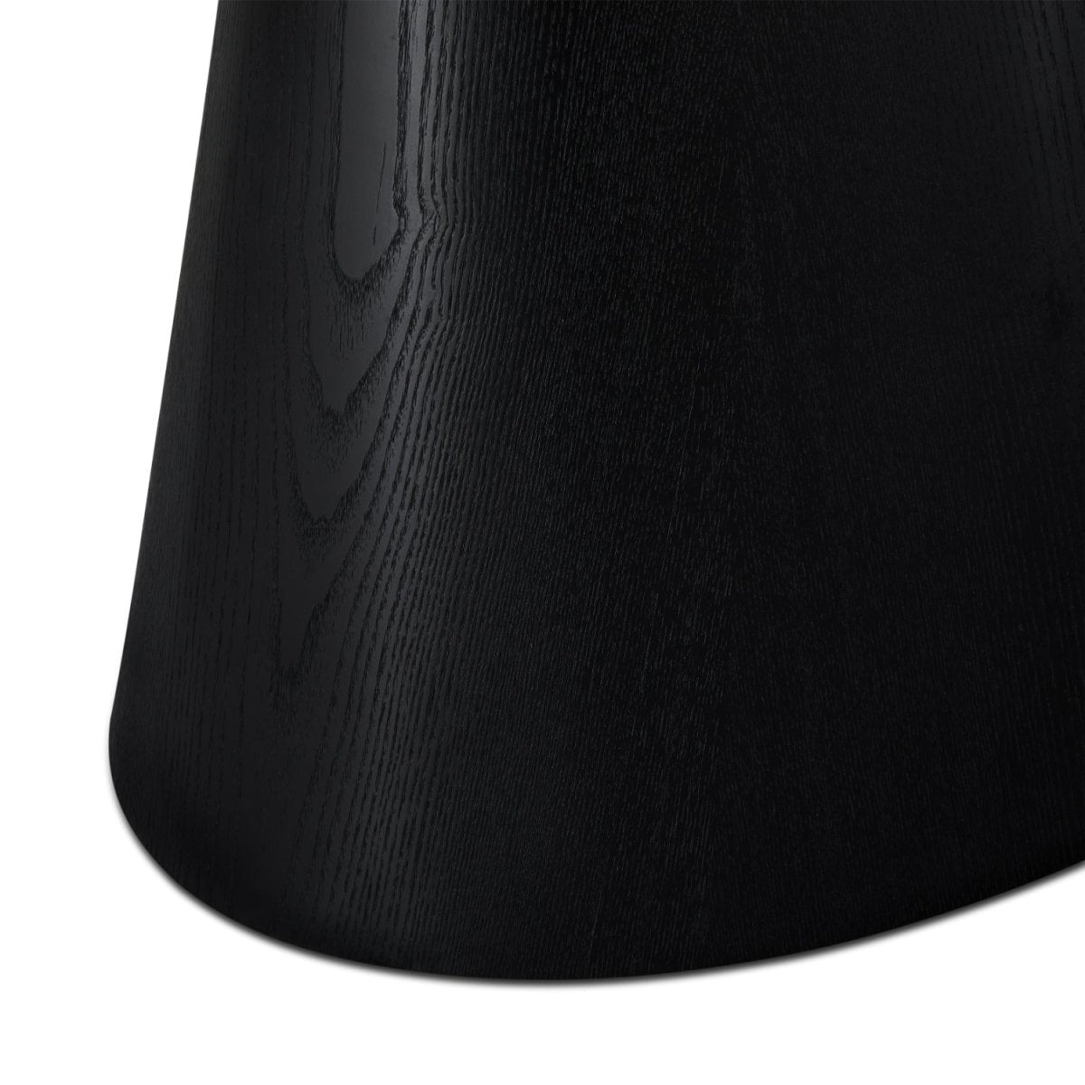 Ovaler Esstisch 160x90 cm - Eiche Schwarz