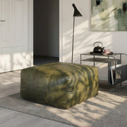 Tenna Pouf 75x75x45 cm - Olivgrün