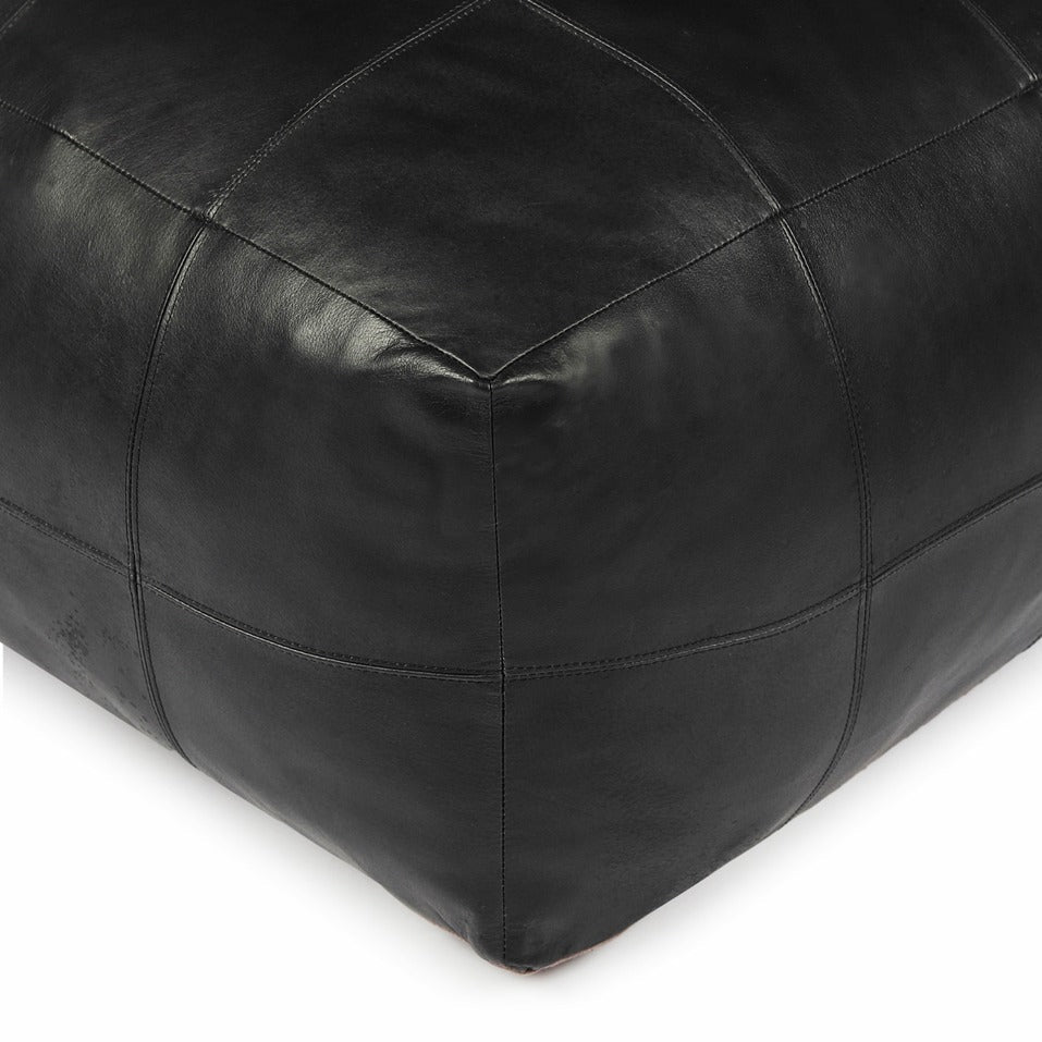 Tenna Pouf 75x75x45 cm - Schwarz