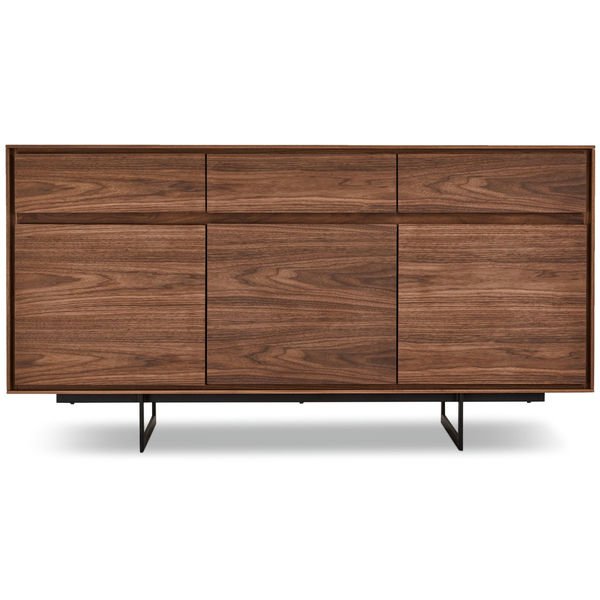Sideboard mit 3 Türen - 155 cm breit - Amerikanische Walnuss