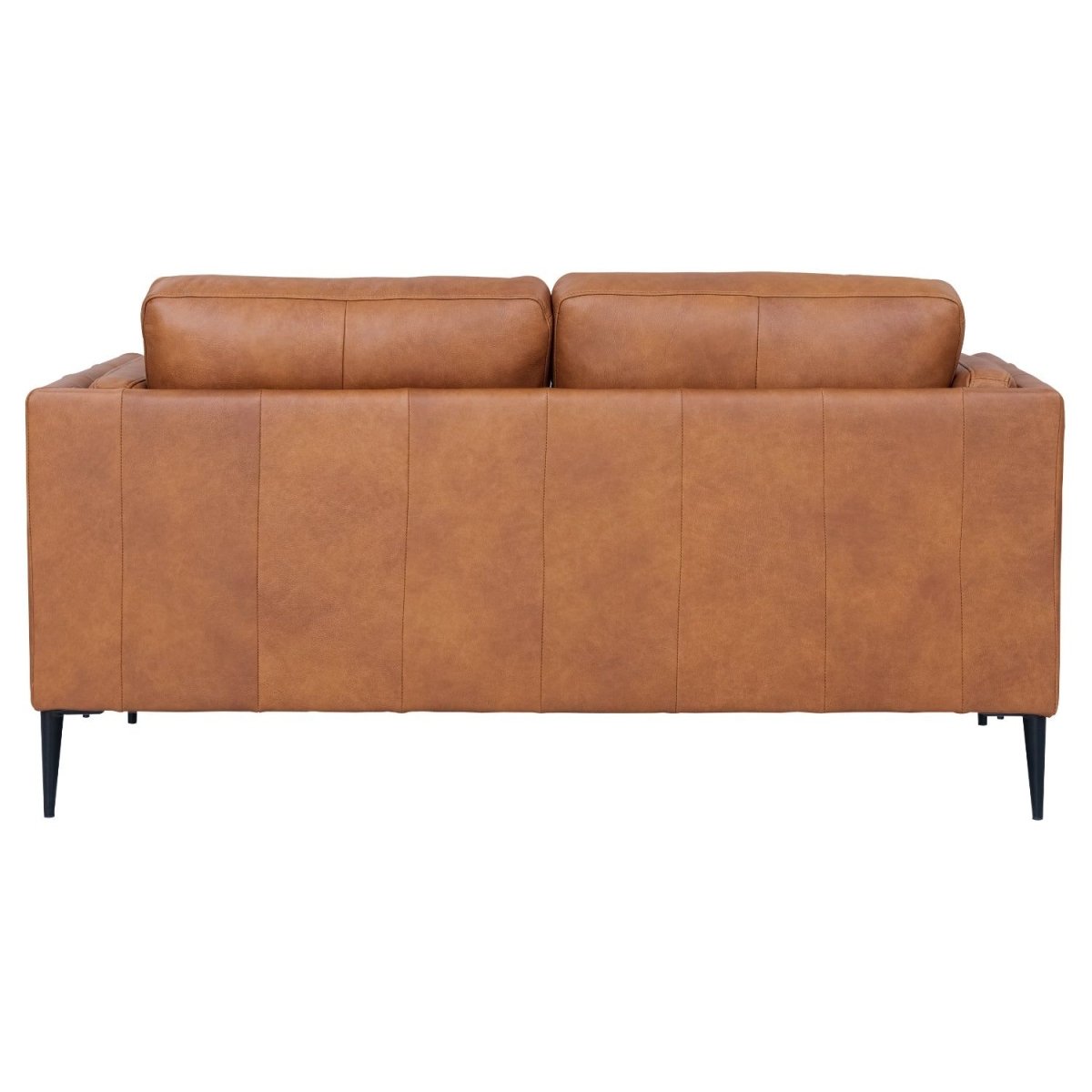 2-Sitzer Ledersofa - Echtleder Cognac Braun