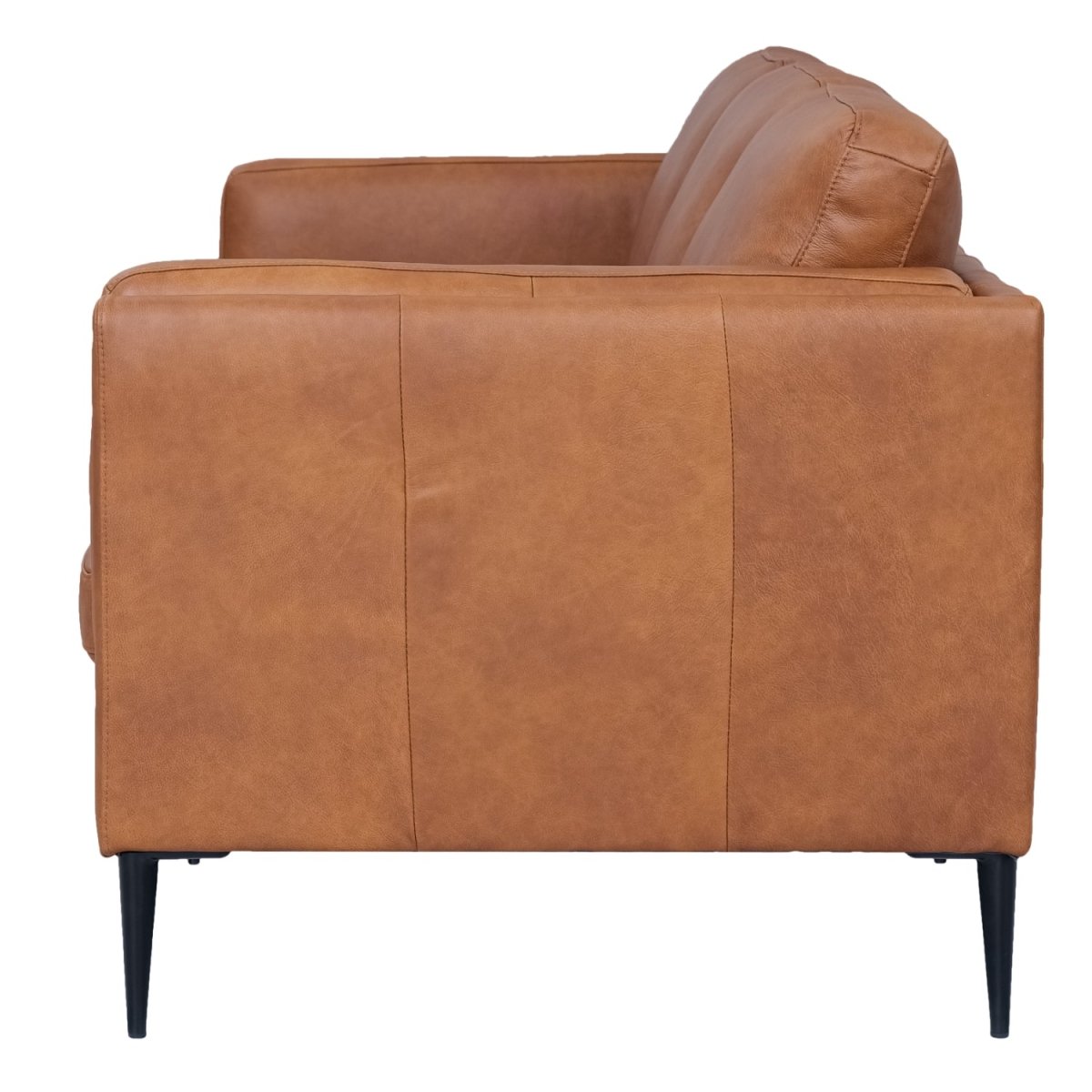 3-Sitzer Ledersofa - Echtleder Cognac Braun